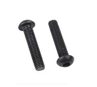 Tornillos de cabeza hueca hexagonal Allen, M3, 304 A2-70, acero inoxidable, grado 10.9, color negro, 5-50 unidades (color: negro, tamaño: 35 mm, M3, 50 unidades)