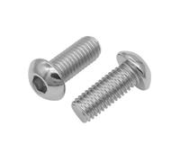 Tornillos de cabeza hueca hexagonal Allen, M5, 304 A2-70, acero inoxidable, grado 10.9, color negro, 5-50 unidades (color: 304, tamaño: 12 mm, M5, 10 unidades)