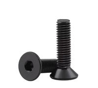 Tornillos de cabeza hueca hexagonal avellanada plana de acero inoxidable 304 negro M5 M6 M8 Pernos for máquina 6 15 20 30 50 60 70 80 90 100 mm(M8x60mm 2pcs)