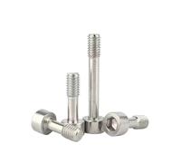 Tornillos de cabeza hueca hexagonal con rosca parcial de acero inoxidable M8 304, pernos Allen, tornillo de medio diente, 2/5 unidades(50mm,M8-2pcs)