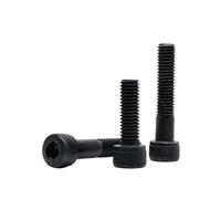 Tornillos de cabeza hueca hexagonal de acero de aleación de grado 12.9, DIN912, M1.4, M1.6, M2, M2.5, M3, M3.5, M4, M5, M6, M8, 5/10/50 unidades, color negro(75 mm,M3.5 10pcs)