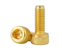 Tornillos De Cabeza Hueca Hexagonal De Acero Inoxidable Chapados En Titanio, De 10 A 20 Piezas, M2, M2.5, M3, M3 Y M4.(30mm,M4 10pcs)