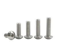 Tornillos de cabeza hueca hexagonal de acero inoxidable, M2,5, M3, M4, M5, M6, M8, redondos, 2-50 unidades(20mm,M8 5pcs)