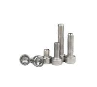 Tornillos de cabeza hueca hexagonal de acero inoxidable M6 304, pernos DIN912 M6x8 10 12 22 25 30 35 40 45 90 100 110 130 150 mm(M6x35mm 20pcs)