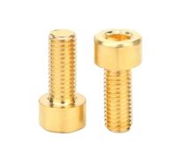 Tornillos de cabeza hueca hexagonal de latón puro DIN912, 1-20 unidades, M2, M2.5, M3, M4, M5, M6, M8, M10 x L, con cabeza de llave.(10mm)