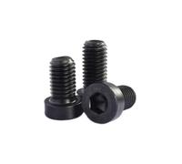 Tornillos de cabeza hueca hexagonal, delgados, cortos y de cabeza baja, de acero inoxidable DIN7984, M3, M4, M5, M6, M8, M10, color negro, 3 a 50 unidades(Steel with black,16mm,M5 10pcs)
