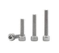 Tornillos de cabeza hueca hexagonal DIN912, acero inoxidable 304, A2-70, M2, .5, M3, M4, M5, M6, 10-100 unidades(30mm,M4 (20pcs))