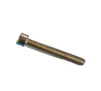 Tornillos de cabeza hueca hexagonal DIN912 de acero inoxidable con revestimiento de titanio M3 M4 M5 M6(Rainbow,M5x30 5PCS)