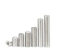 tornillos de cabeza hueca, Tornillo hexagonal de acero inoxidable M2, .5, M3, M4, M5, M6, M8 DIN916 304, juego manijas puerta, perno grifo, 10-50 Uds(8mm,M2 x 50Pieces)