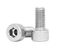 Tornillos de cabeza hueca, Tornillos de cabeza hexagonal con casquillo cilíndrico SS304 DIN912 M1.4 .6 M2(M2 x 28mm)