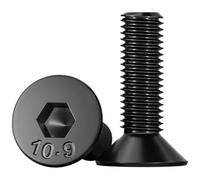 Tornillos de cabeza plana con casquillo hexagonal con rosca izquierda DIN7991 M4-M12, pernos de rosca inversa de acero de aleación de alta resistencia de grado 10,9(M6x12 (20pcs))