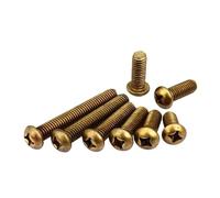 Tornillos de cabeza plana de latón macizo, 100/20/10 unidades, M2, 0,5 M3 M4 M5 M6, rosca de 4-40 mm.(4mm,M2 100pcs)