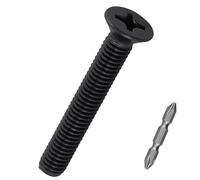 Tornillos de cabeza plana M4-0.7 x 35 mm para manijas de gabinete y guías de cajones, acero inoxidable 304, tornillos avellanados Phillips Drive para muebles, montaje de dispositivos domésticos