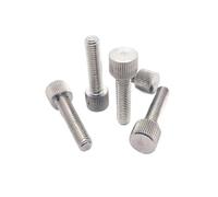 Tornillos de cabeza plana moleteada Tornillos moleteados de acero inoxidable 304, 2/5/10 Uds., varios tamaños, apriete a mano sin herramientas(M3x12mm 10pcs)