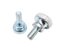 Tornillos de cabeza plana moleteada Tornillos moleteados for pulgar, 1/2/5 Uds., varios tamaños, acero al carbono, pared cortina, vidrio, apriete a mano(18mm,M10 (1pc))