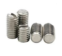 Tornillos de cabeza plana ranurada de acero inoxidable 304, rosca sin cabeza, DIN551, 10 unidades, M1.6, M2, M2.5, M3, M4, M5, M6, M8(8mm,M2.5 (10pcs))