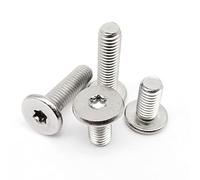 Tornillos de cabeza plana ultradelgada de seis lóbulos, de acero inoxidable 304 CM, M1.6, M2, M2.5, M3, M4, M5, 5/10/50 unidades(16mm,50pcs M2.5)