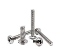 Tornillos de cabeza redonda con arandela y arandela, 10/50 unidades(3mm,50pcs M3)