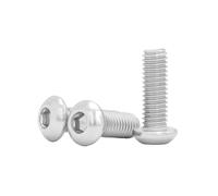 Tornillos de cabeza redonda con botón hexagonal de acero inoxidable 304, 2# a 3/8-16, paquete de 2-50 piezas(5/8",5pcs 5/16-18)