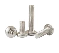 Tornillos de cabeza redonda con cabeza cruzada de acero inoxidable 304, tamaño pequeño, M1, M1.2, M1.4, M1.6, M2, M2.5, M3, M4, M5, M6 y M8, 5/10/25/50 unidades(20mm,M2.5 50pcs)