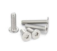Tornillos de cabeza redonda con cabeza Torx, Tornillos de cabeza Torx acero inoxidable 304 M1.6-M8 x 3-60 mm Paquete 10-200 piezas(M1.6 12mm)