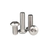 Tornillos de cabeza redonda con hexágono interior de 3 mm, acero inoxidable A2-70 304, M3 x 3, 4, 5, 6, 10, 12, 16, 18, 20, 32, 90, 95 y 100 mm, pernos Allen(M3x60mm 20pcs)