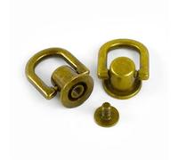 tornillos de cabeza redonda, D Ring Bag Handle Screw Rivets 10mm Multicolor 5/10/20pcs for DIY Craft(Bronze,10mm-10Pcs)