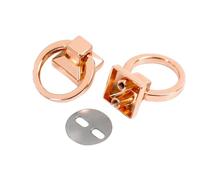 tornillos de cabeza redonda, DIY 18mm Metal O Ring Side Clip Buckle Screw Rivets Multicolor 5-10 Pcs(Rosegold,18mm-5Pcs)