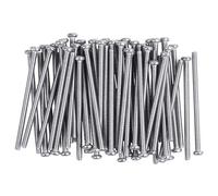 Tornillos de cabeza redonda M2,5 x 40 mm, acero inoxidable 304, 60 unidades