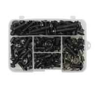Tornillos De Carenado Completos De 190 Uds Para Kawasaki ZX6R ZX7R ZX9R ZX10R ZX12R ZX14R Para Versys 650 Kit de tornillos(Negro)