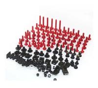 Tornillos de carenado personalizados para motocicleta, tornillos parabrisas para XLV 600 650 700 para TRANSALP NX FMX XRV650 TRX 300EX Aleación CNC(rojo)