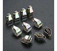 Tornillos de coche 10 Uds. Clips De Metal Universales Para Puerta Interior De Coche, Sujetadores De Clip De Panel, Retenedor Fijo, Remaches De Hebilla, Accesorios Interiores De Automóvil Para BMW