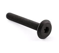 Tornillos de conector para muebles, acabado negro, M6 x 40 mm, paquete de 50