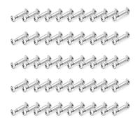 Tornillos de Conexión para Muebles M4 Tornillos de Manguito Tornillo para Union de Muebles para Armarios Tableros de Madera 50 Piezas