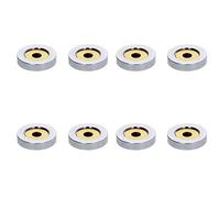 Tornillos de espejo, uñas, tapas decorativas, cubierta tornillo acero inoxidable 25 mm/0.98 "para decorativo y hardware letrero/publicidad, bisel dorado 8pcs(Bright Silver,25 mm)