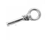 Tornillos de expansión 1 perno de ojo expansión hormigón acero inoxidable con manguito anclaje M6/M8, gancho universal tornillos anillo(M8x60mm)