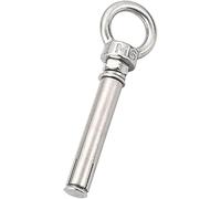 Tornillos de expansión, 1 Uds., cáncamo de elevación M12 de acero inoxidable 304 con tornillo, arandela de tuerca de gancho de anillo redondo for colgar objetos pesados(M12x120mm)
