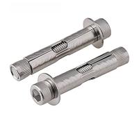 Tornillos de expansión, 3 uds, pernos de expansión hexagonal cabeza con Conector hexagonal tornillo de expansión incorporado acero inoxidable 304 expansión interna hormigón Anc(M6x40)