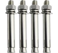 Tornillos de expansión, 4 piezas M8 Perno de expansión Acero inoxidable 304 Tuerca hexagonal externa Manga de expansión Perno de anclaje Anclajes de servicio pesado, M8 × 100 mm ( Color : M8x120mm )