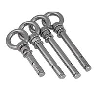 Tornillos De ExpansióN Anclajes de manguito hormigón M6 6 mm con pernos expansión argolla elevación acero inoxidable 304(M6X50mm-10pcs)