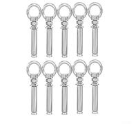Tornillos de expansión de acero inoxidable 304 con anillos, tornillos de ojo de anclaje de pared para hogar y jardín, paquete de 10, 50-150 mm de longitud (M8 x 150)