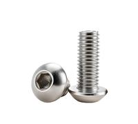 Tornillos De Expansión Para Placas De Yeso M2 .5 M3 M4 M5 M6 304 Tornillos con cabeza hexagonal de acero inoxidable Allen hexagonales A2 Tornillo rosca métrica(ISO7380,14MM_M2.5 (50PCS))