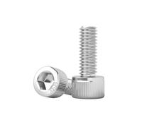 Tornillos De Expansión Para Placas De Yeso M2 .5 M3 M4 M5 M6 304 Tornillos con cabeza hexagonal de acero inoxidable Allen hexagonales A2 Tornillo rosca métrica(DIN912,25MM_M6 (10PCS))