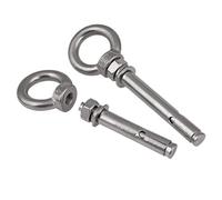 Tornillos de expansión, Tornillo de expansión acero inoxidable 304, gancho argolla, perno, oscilante M6 M8 M10-M20, 1 Uds. Pernos(M12*150mm)
