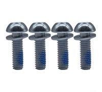 Tornillos de fijación de freno en V M6 x 20 mm para montaje de pinza de bicicleta de montaña, pernos antioxidantes de acero de grado 10.9 con tuercas, kit de hardware plateado para horquilla delantera