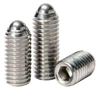 Tornillos de fijación de punta redonda, 3 uds M2.5 M3 M4 M5 M6 M8 M10 M12 M16 304 hexagonal de acero inoxidable bola émbolo comida perno punto tornillo(40MM M8)
