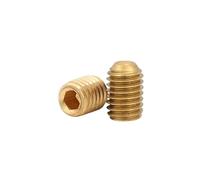 Tornillos de fijación de zócalo hexagonal de latón M2 M2.5 M3 M4 M5 M6 M8 M10 con pernos de tornillo de punta de copa(2pcs M12x20)