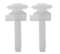 Tornillos de fijación for cubiertas asiento inodoro, plástico Pom, fuerte, ligero, fácil operación, tornillos montaje universales, 2 uds