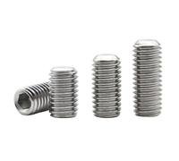 Tornillos de fijación hexagonales sin cabeza, 10 tornillos de fijación de punta de copa sin cabeza con cabeza hexagonal de acero inoxidable 304, M2-M16(55mm,M10 (10pcs))