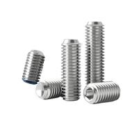 Tornillos de fijación hexagonales sin cabeza de acero inoxidable 316 M3 M4 M5 M6 M8 M10 M12(16mm,M4-20pcs)